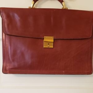 Vintage Leather Legal Briefcase